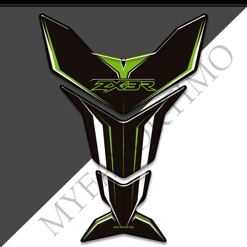 Voor Kawasaki Ninja ZX3R ZX 3R ZX-3R300 Motorfiets Tank Pad 3D Stickers Decals Emblem Logo Protector Gas Stookolie Kit Knie