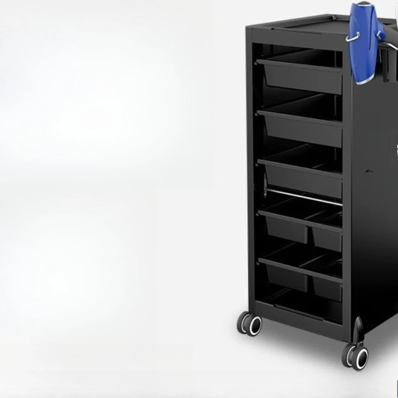 Hair tool cabinet High-end barber shop anti-clip hair stylist tool storage tool cart barber shop cabinet