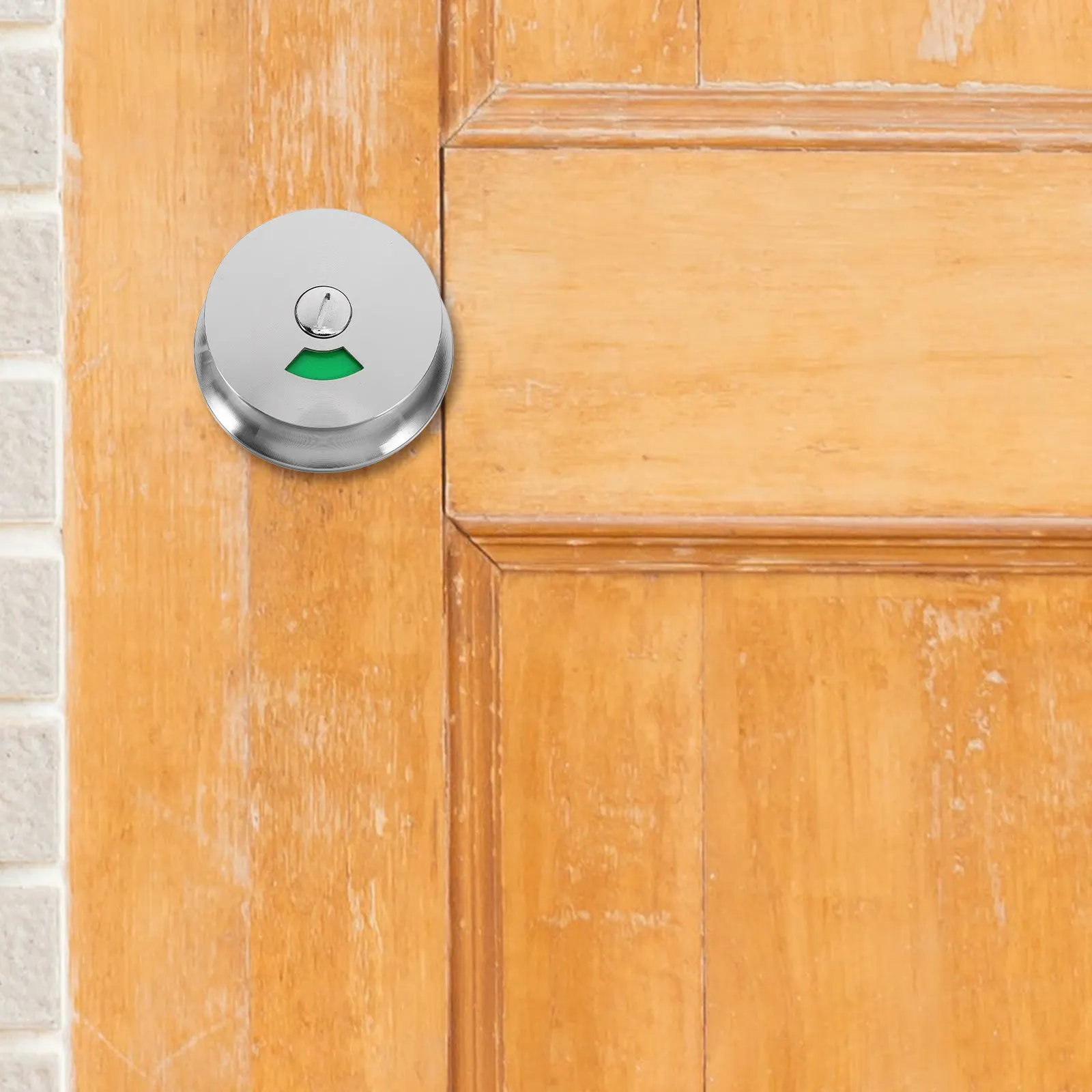 Stainless Steel Indicator Lock Bolt with High Cup Snap Security Feature for Interior Exterior Doors Residential Commercial Use