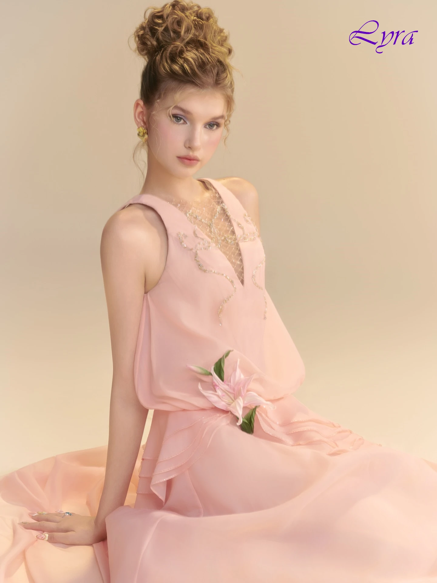 Customized A-Line V-Neck Elegant Formal Evening Dress and Fashion High Quality Prom Gowns Temperament Bespoke Occasion Dress