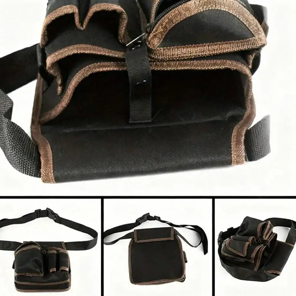 متعددة الوظائف أداة حقيبة التخزين الحقيبة حزام كهربائي أدوات الحفر الخصر حقيبة وجع مفك الأجهزة أداة أكياس المنظم #5