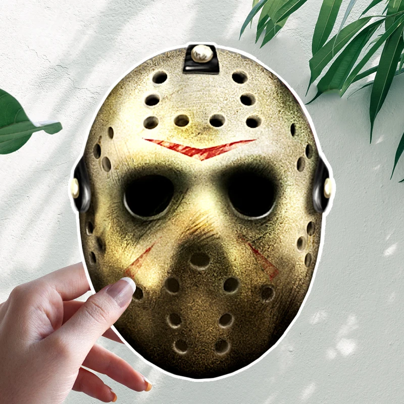 For Jason Mask Funny Car Stickers Vinyl Decal Waterproof Windshield Car Styling Pegatinas Para Coche Car Accessories #S90216