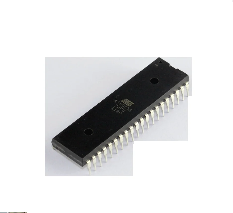 10PCS AT89C51-24PU AT89C52 AT89C51 AT89S51 AT89C2051-24PU Inline DIP40 Microcontroller IC Single Chip