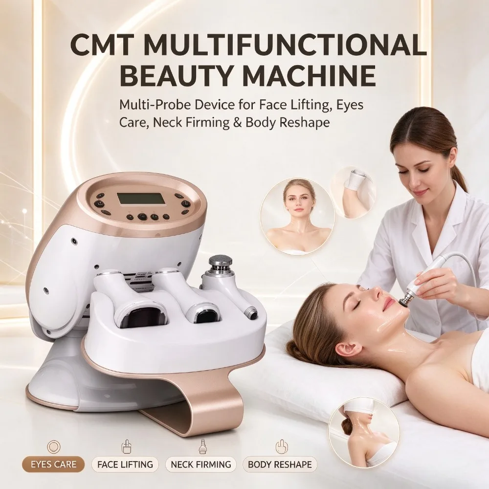CMT Skin Rejuvenation Machine, Multi-probe Facial & Body Beauty Instrument for Eye Care, Neck Lifting and Body Reshaping