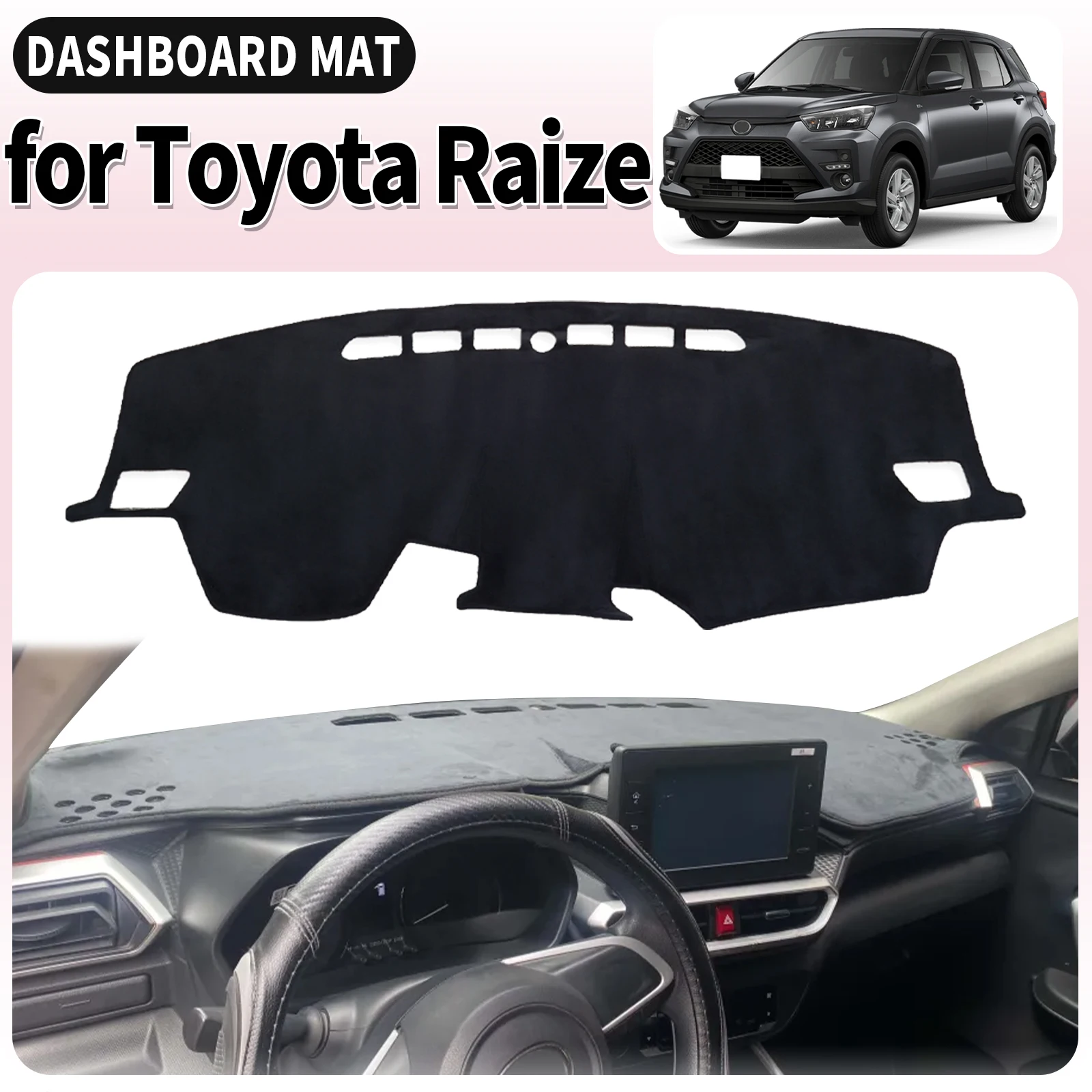 

fit for Toyota Raize Daihatsu Rocky 2019-2024 Car Dashmat Dashboard Cover Pad Accessories DashMat Sunshade Protective Carpet
