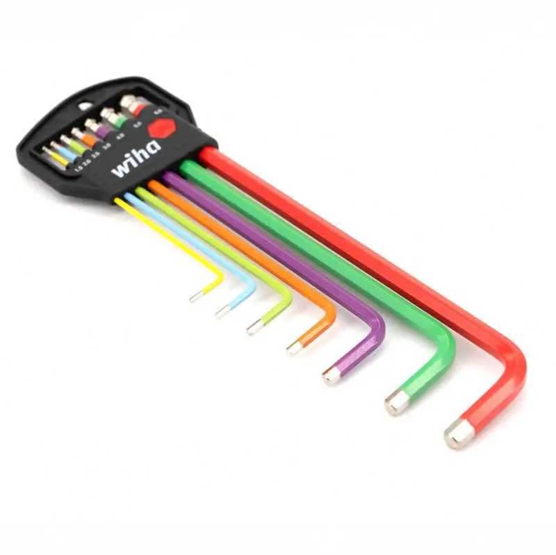 hit productColor Hexagonal Wrench Set Imported Extended Ball Head Rainbow Hexagonal Wrench Inner Hexagonal