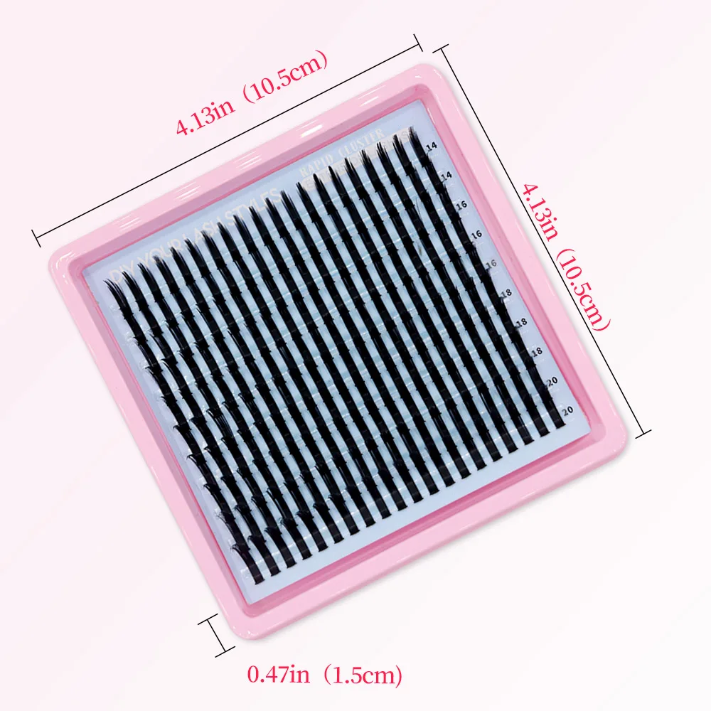 200개입 풍성한 검정색 인조 속눈썹 두꺼운 요정 스타일 아이 메이크업 도구 일상용 만화 무대용 어두운 속눈썹 연장에 적합