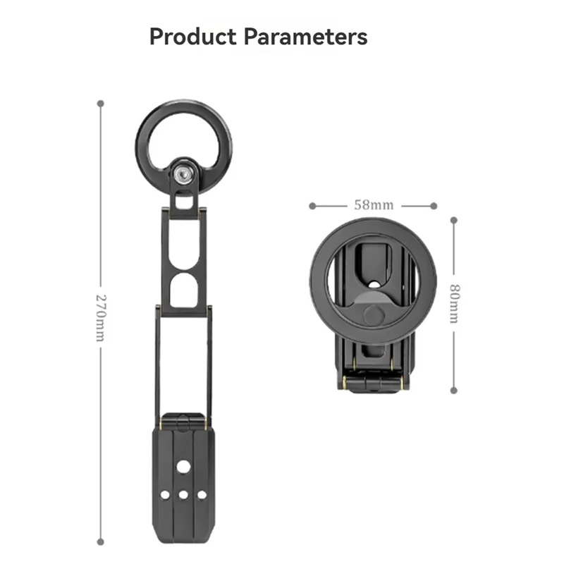 B04B-Magnetic Phone Tripod Stand Selfe Stick Desktop Smartphone Holder For Video Photography