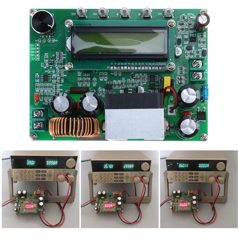 Direct Current Step Up Boosts Power Converters 12A Module AdjustableStep Up Regulator 10-75V to 0-60V 12A 87HA