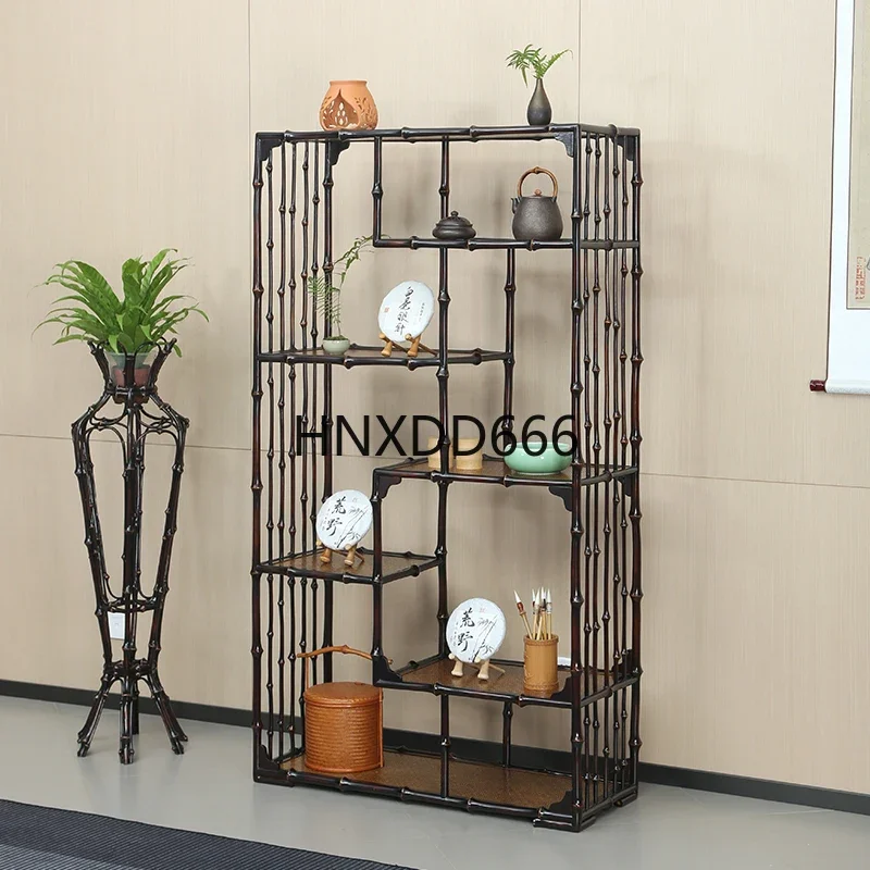 Hollow Bogu frame display cabinet tea rack tea cabinet ornament