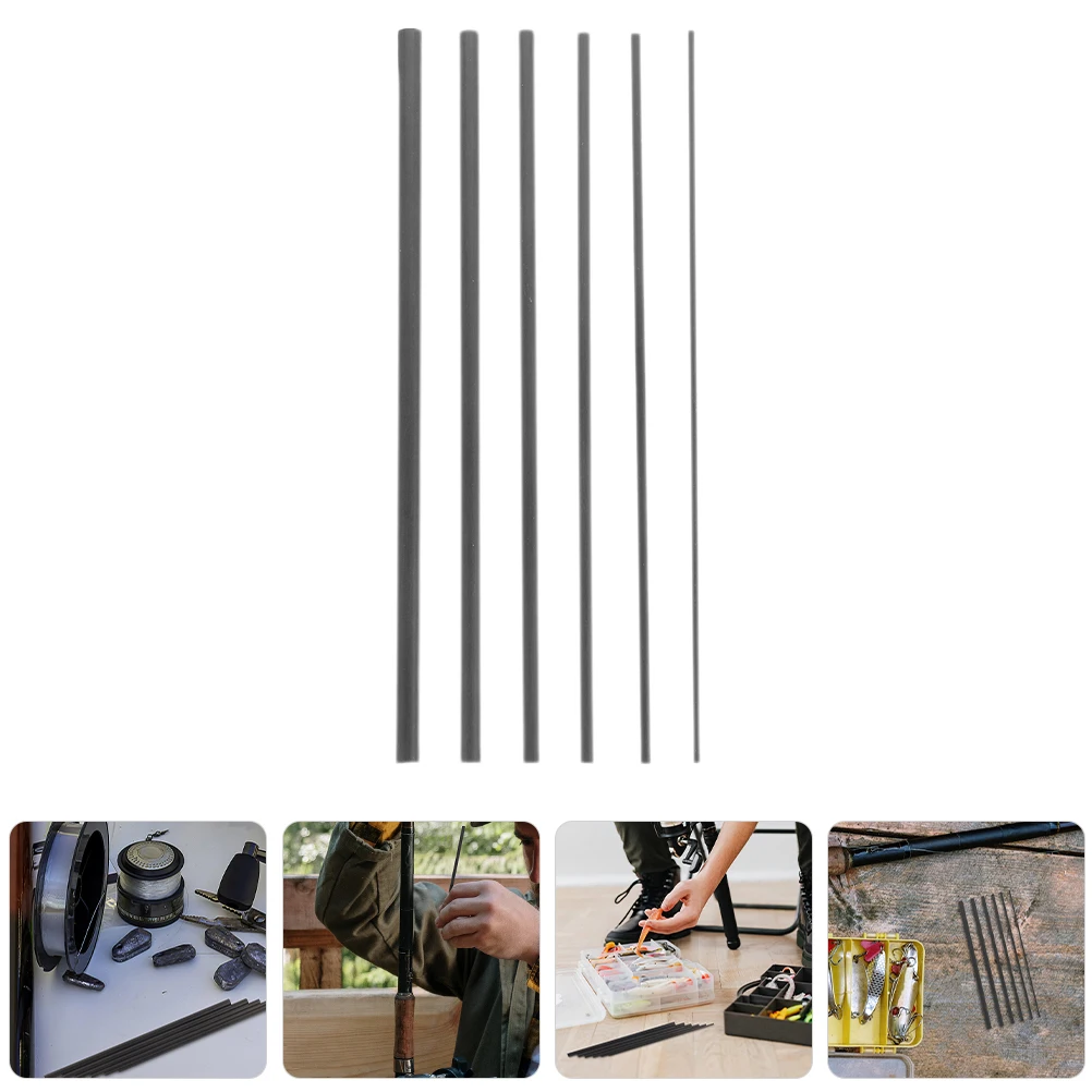 

6pcs Rods 4mm 4 5mm 5 5mm 6mm 6 3mm Fishing Pole Repair Accessories Telescopic Rod Carbon Fiber Lure Insert