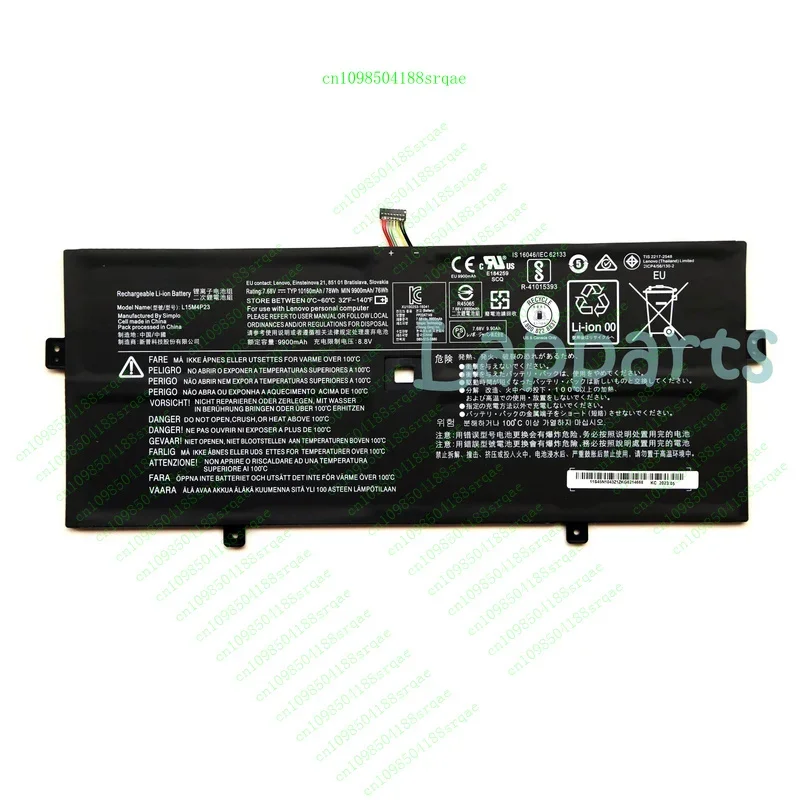 

Новый оригинальный аккумулятор L15M4P23 L15M4P21 для Lenovo Yoga 910 910-13IKB 5B10L22508%100 тест
