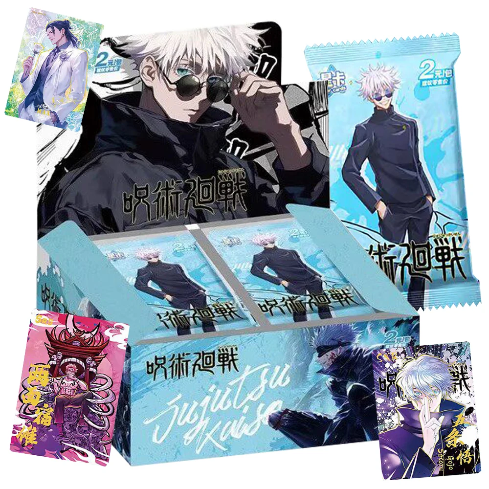 

Hot Jujutsu Kaisen Hobby Collection Cards Fantasy Battle Anime Character Unique Limited Comic Style Exquisite Thick Cards Gifts