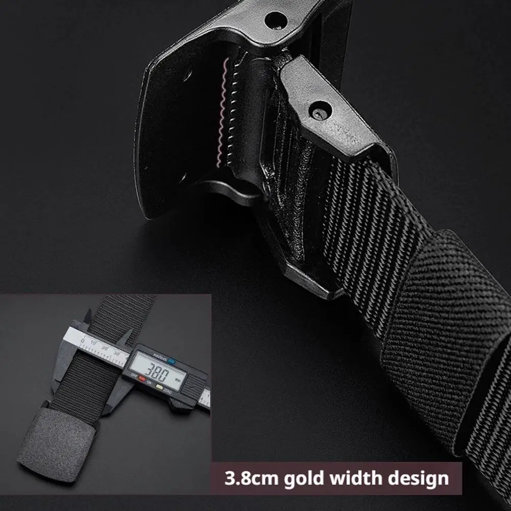 1/2 Stück Nylon-Canvas-Hüftgürtel für Herren, elastischer Gürtel, militärischer taktischer Schnallengürtel zum Wandern im Freien, Stretch-Gürtel mit Schnellverschluss – Detail 13