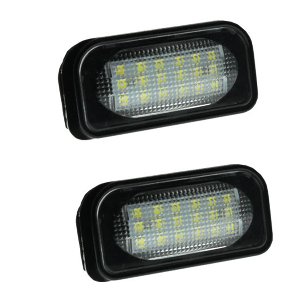 

2Pcs LED License Number Plate Light Lamp No Error For Benz W220 99-05 (For S-class) For Benz W220 For AMG Canbus