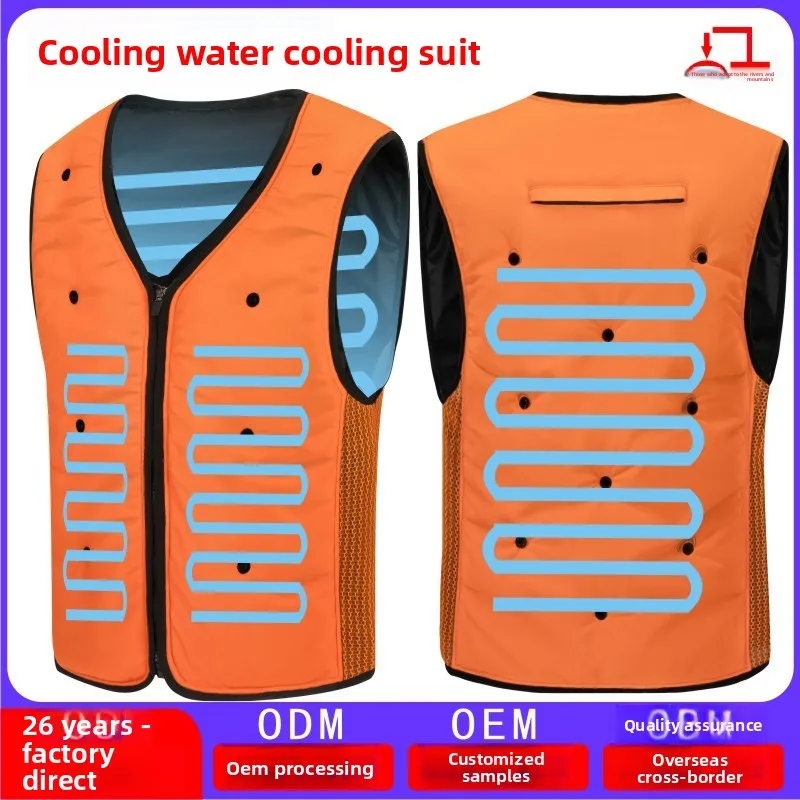 Unisex Water Cooling Vest For Outdoor Work Sites Sun Proof Workwear Couple Style Water Circulation Temperature Regulating Outdoo