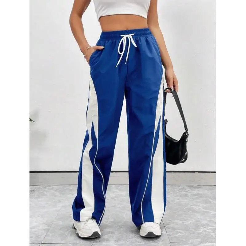 

Loose ket Dstring Sports Pants 4333 Sle Retro Fit Men's Ciwalk Nine Points Polyester Tricot Fiber