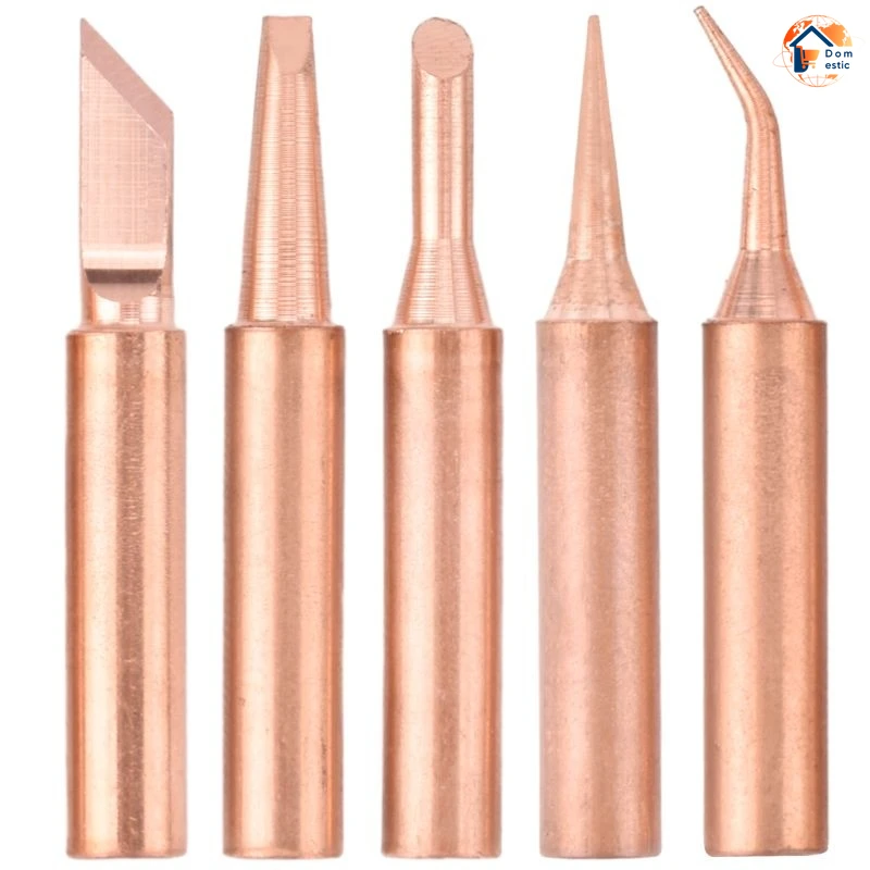 900M-T Pure Copper Soldering Iron Tip 900M-T-0.8D 1.2D 3.2D I SK SI 2C 4C Solder Tips Welding Head BGA Solder Tools