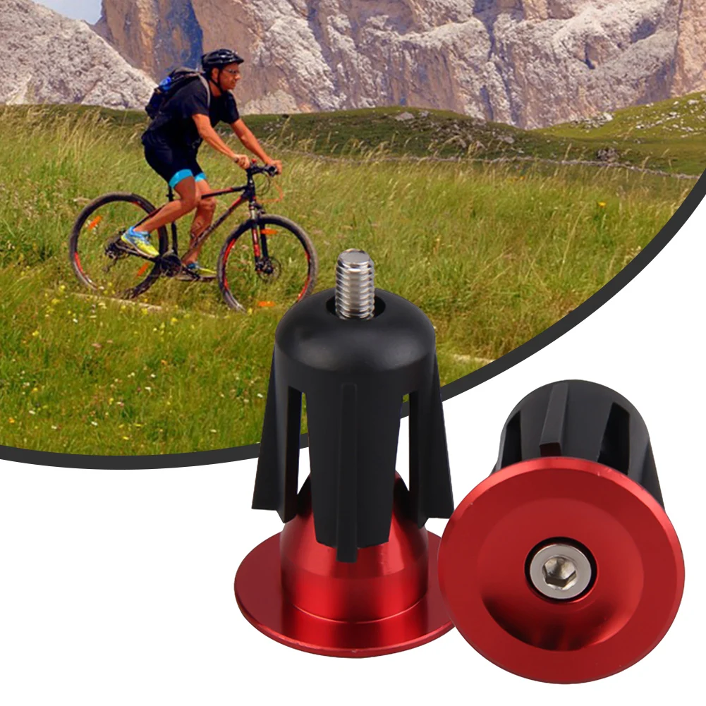 1Pair Mountain Road Bike Handlebar End Plugs Aluminum Alloy Handle Bar End Cap ForBMX MTB Bike Grip Cover Bicycle Accessories