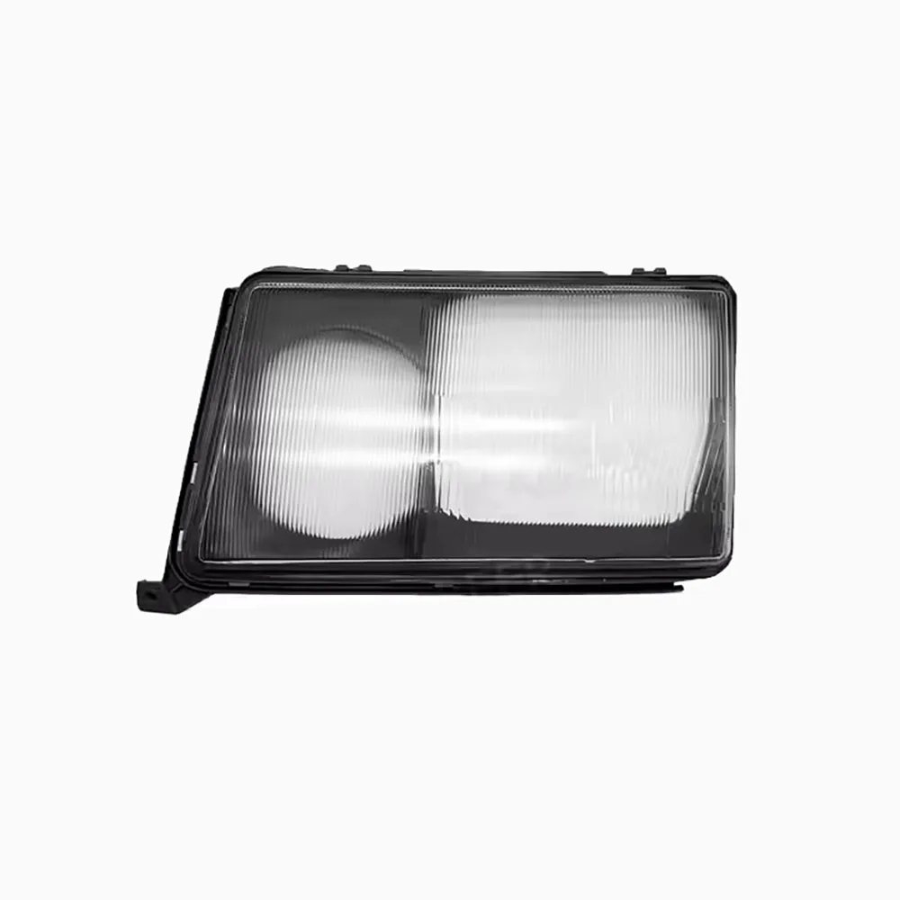 For Mercedes-Benz E-Class W124 1986-1989 (Glass) Headlamp Housing Mask Cover Headlight Shell Plexiglass Replace Original Lens