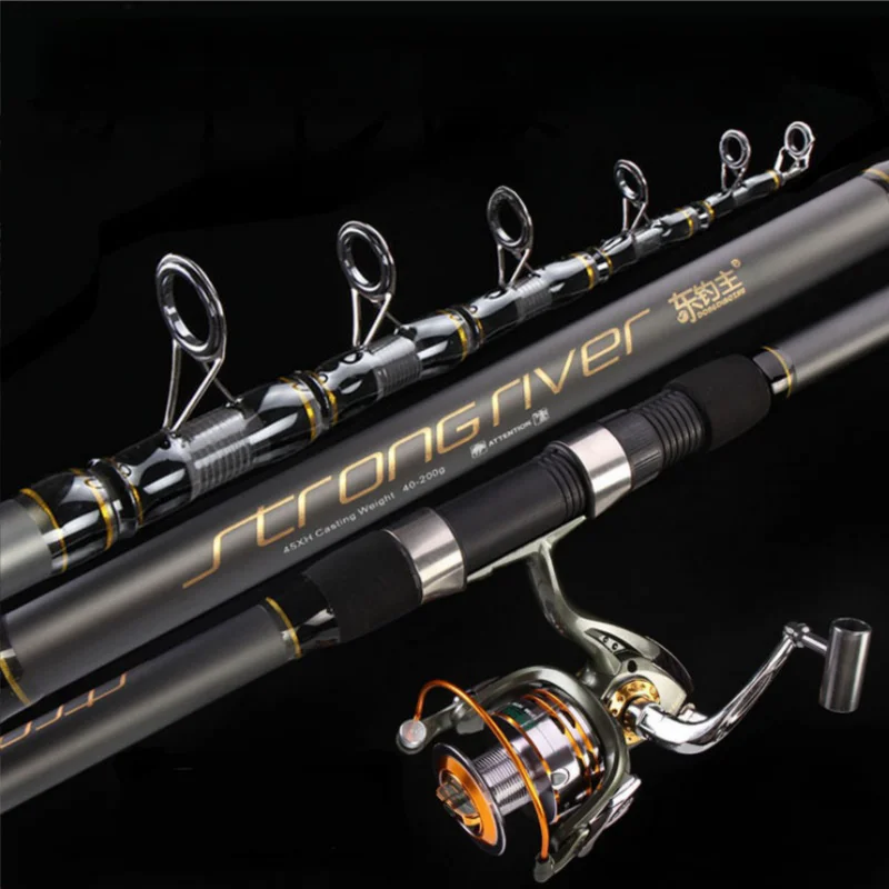 

Superhard Telescopic Spinning Fishing Rods 2.1M 2.4M Ultra-Light Long Shot Sea Pole Long-Range High Quality Throwing Rod