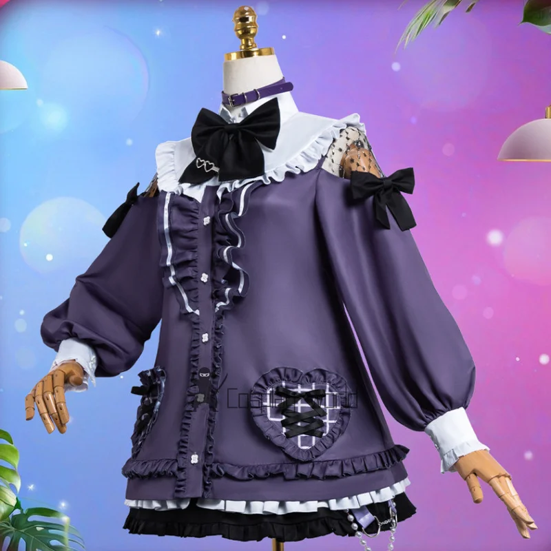 

Project Sekai Game Shinonome Ena Gothic Lolita Cosplay Costume Cute Dress Uniform Halloween Carnival Party Women Outfit