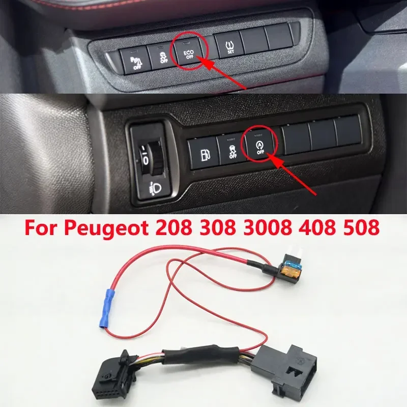 Car Automatic Stop Start Engine System Off Closer Cancel Device Control Sensor Plug Cable For Peugeot 208 308 2008 3008 408 508