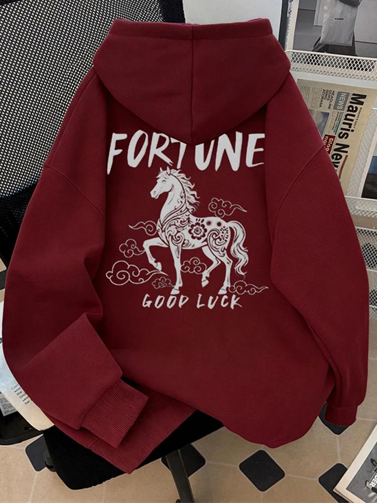 

High-End Year Red Hoodie Jaet Men's Spring Fce Lined Loose Fit Casual Outerwear Youth Sle American Faion