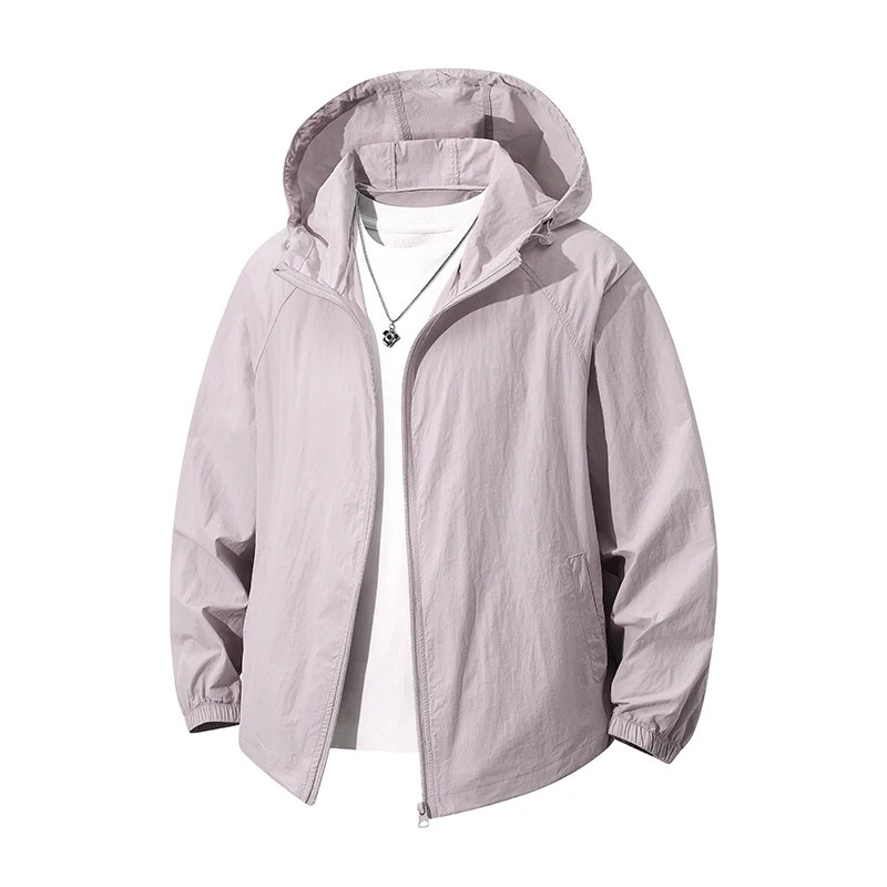 Outdoor Running Windproof Breathable Sunscreen Clothing for Couples Fashionable Trendy Loose Fitting UV Resistant Skin Clothing
