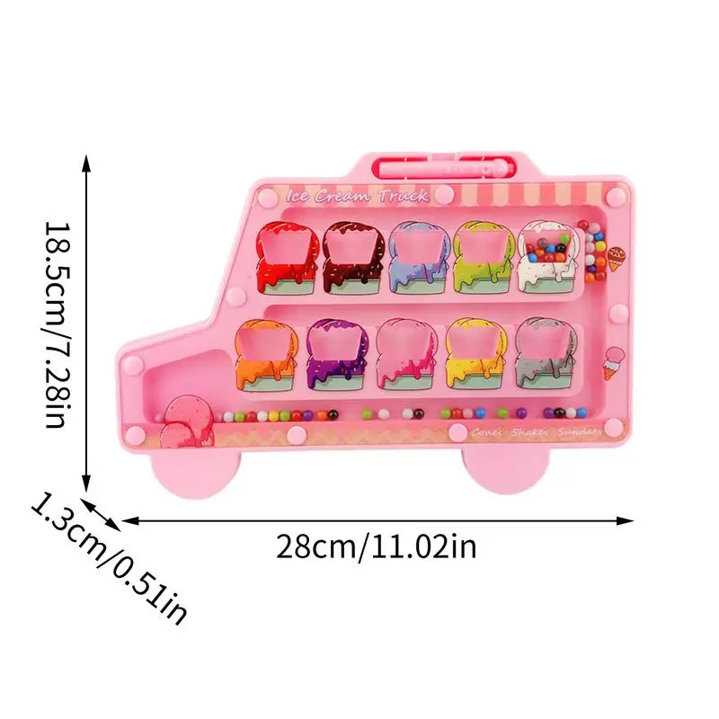 Montessori Toys Magnetic Color Sorting Maze Board Pen Moving Bead Games Fine Motor Skills Educational Games For Kids Gifts