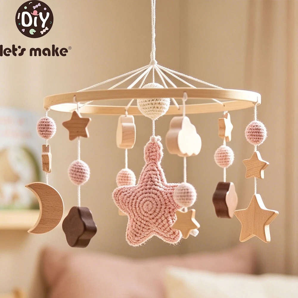 pink-starry-sky-crib-mobile-360-degree-rotation-baby-rattle-toys-wooden-stars-mobile-hanging-toys-baby-crescent-moon-bed-bell