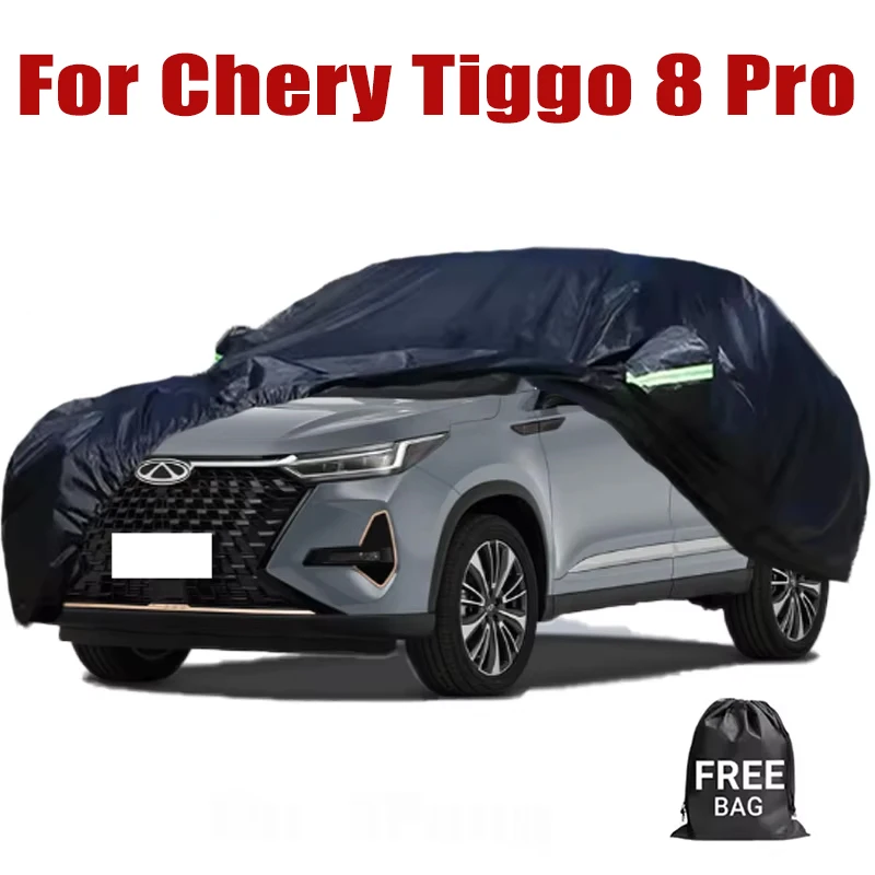 

Full Car Cover For Chery Tiggo 8 Pro Waterproof Summer Sun Shade Anti-UV Winter Rain Snow Prevent Cover Car Accessories