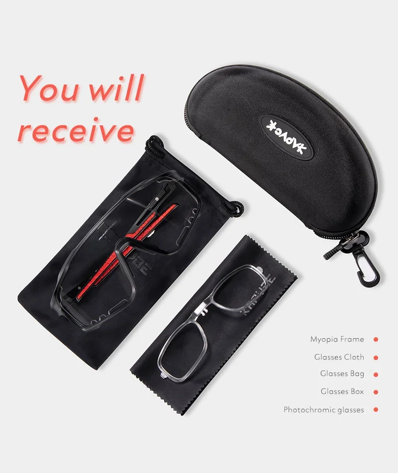 Kapvoe Farbe Photochrome Fahrradbrille MTB Sonnenbrille für Männer Frauen Sport Geschwindigkeit Mountainbike Fahrrad Zyklus Brillen Goggle – Detail 15