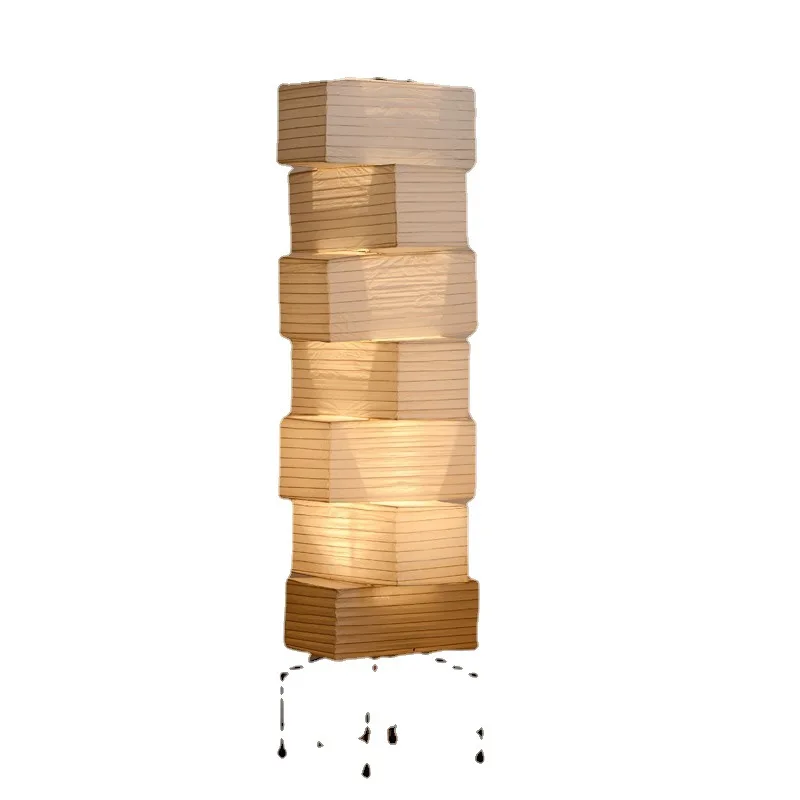 Decorative paper lamp wabi wind living room bedroom bed and breakfast designer lamp ambient floor lamp