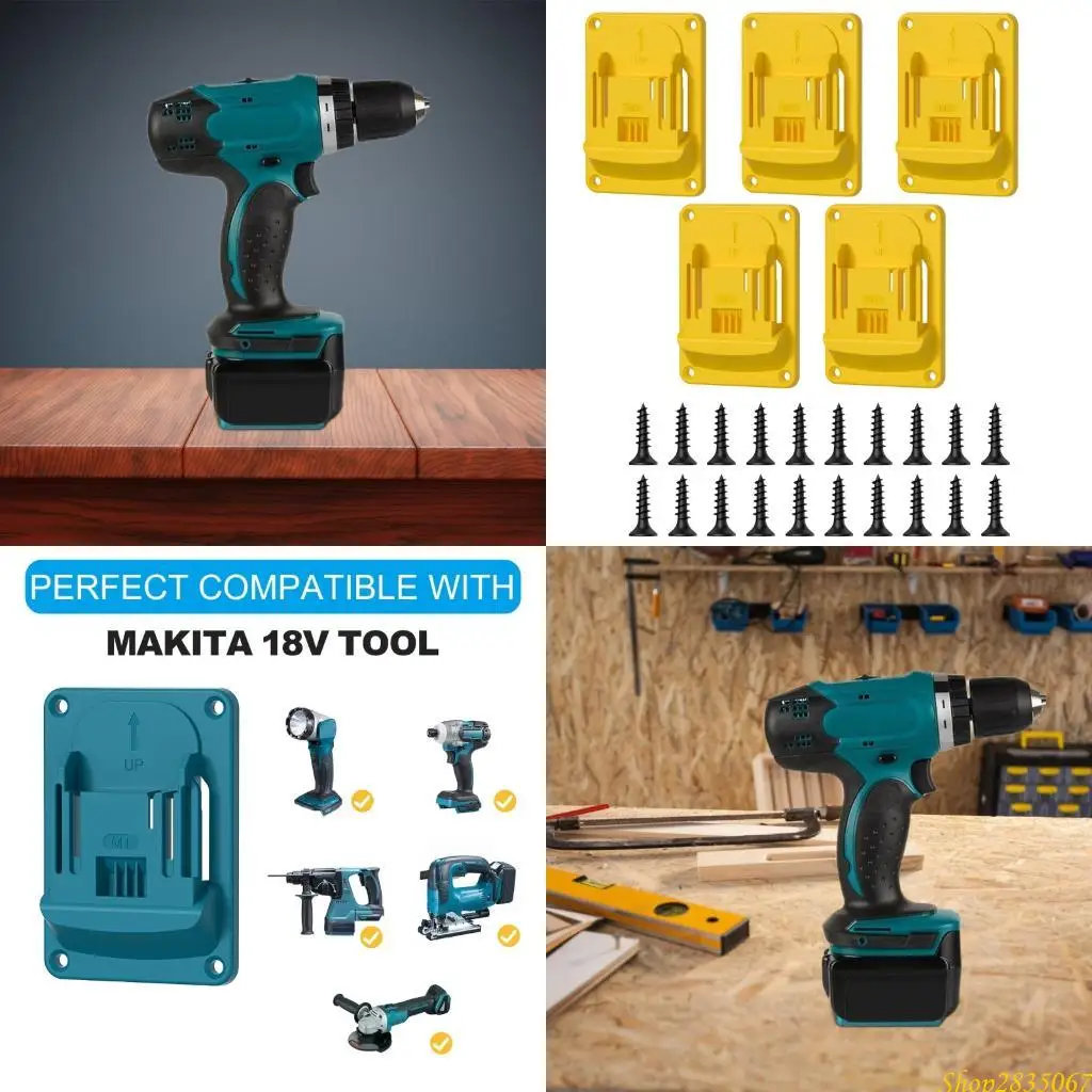 

Space Efficient Drill Mounting Base 4 Slots Design Portable ABS Material Construction 831F