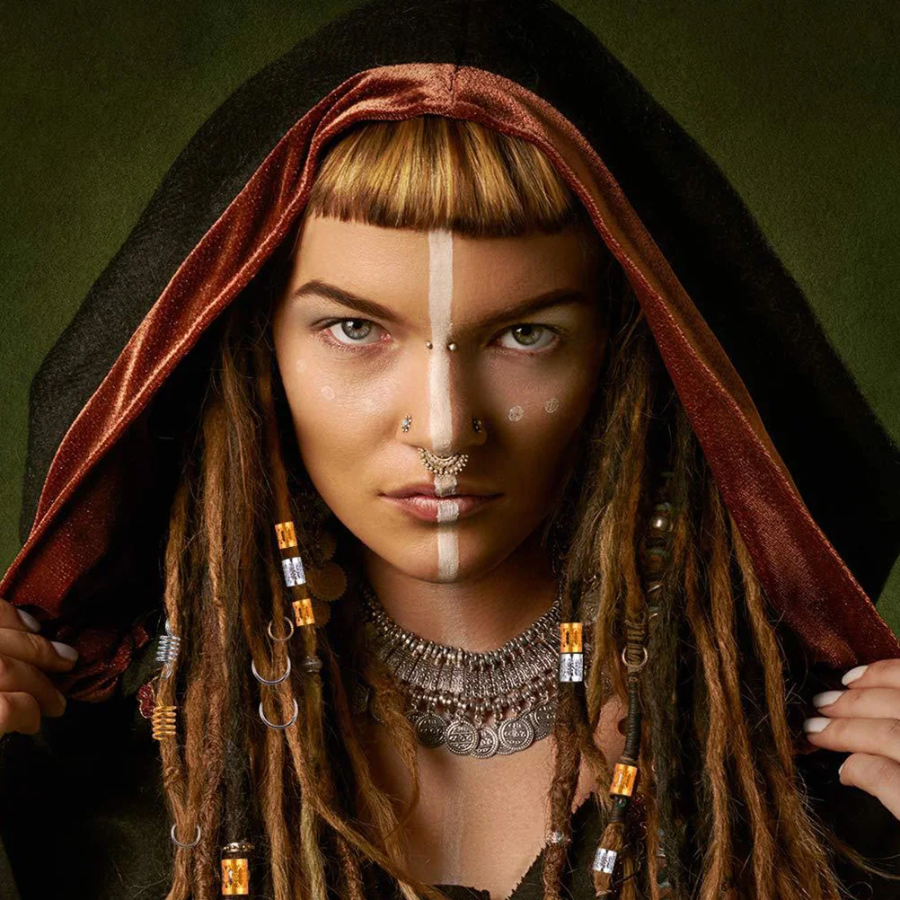 

250 шт., манжеты, кольца для дредов, металлический кулон, аксессуары для трубок для волос, аксессуары для дредов, плетение, набор украшений для волос своими руками, набор колец