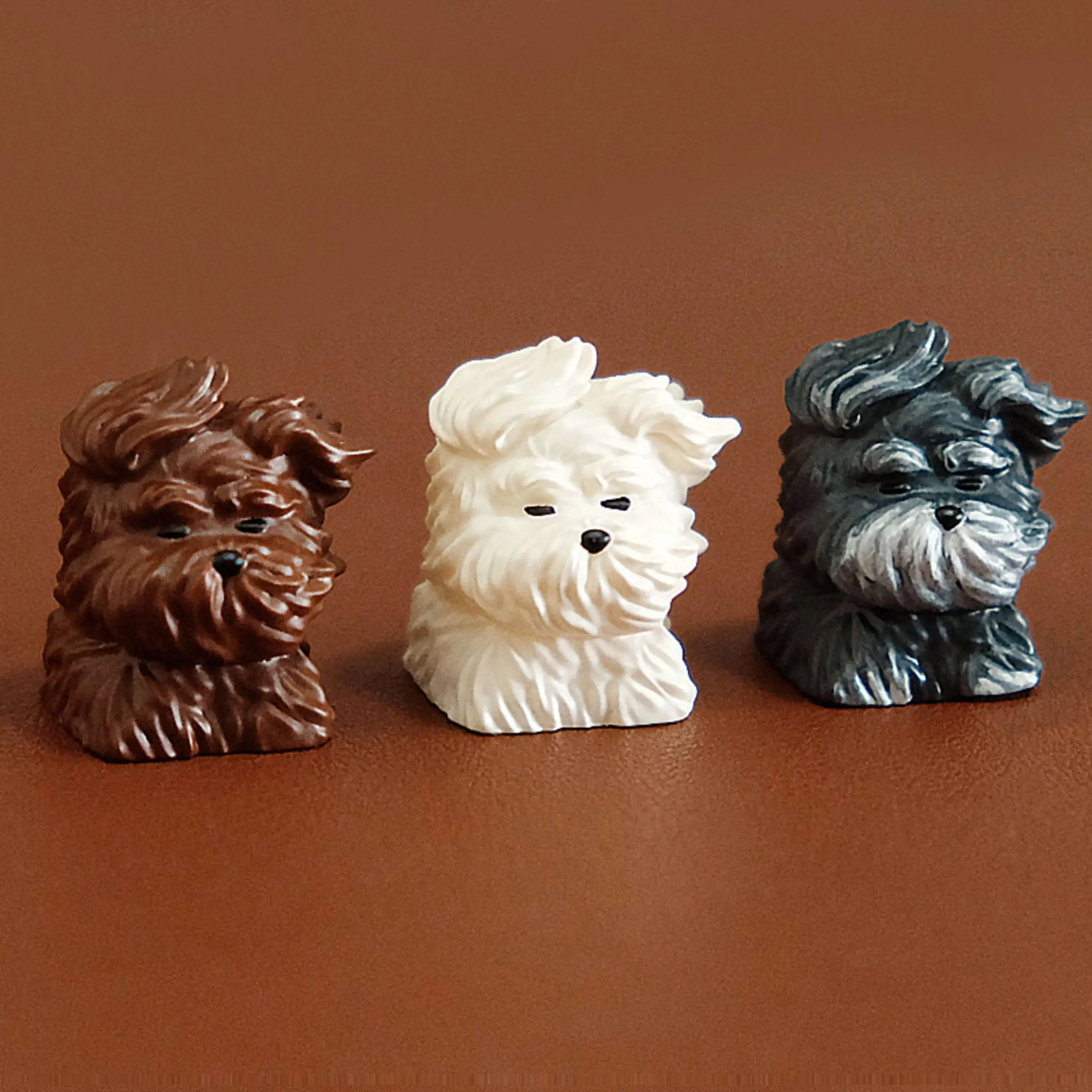 Stray Puppy Schnauzer‌ Keycaps 1pcs Esc Personalized Customized Vintage Resin Cartoon Mechanical Keycaps Christmas Gifts Puppies