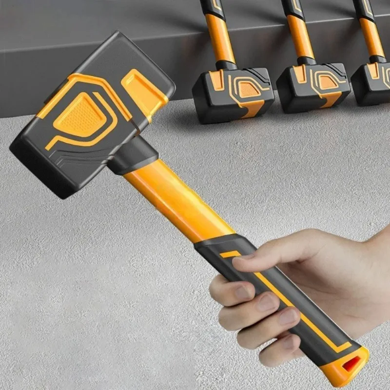 Multifunctional Professional Rubber Hammer Equipment Working Mallet for Tiles Hammer Powerful Urethane for Construction Tiles