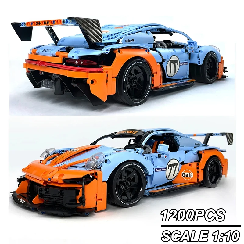 

1200pcs MOC Technical Scale 1:10 Model Super Sports Car Building Blocks Bricks Diy Puzzle Toy Birthday Gift For Kids