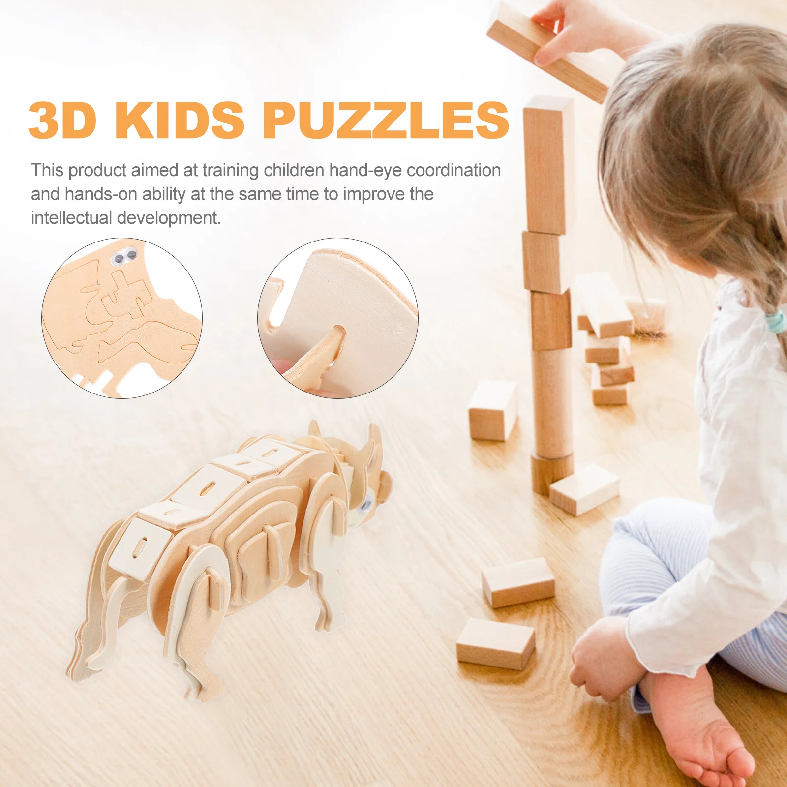 Puzzle meccanici per adulti Giocattoli educativi Bambini difficili Ragazzo Bambini in legno assemblati in 3D