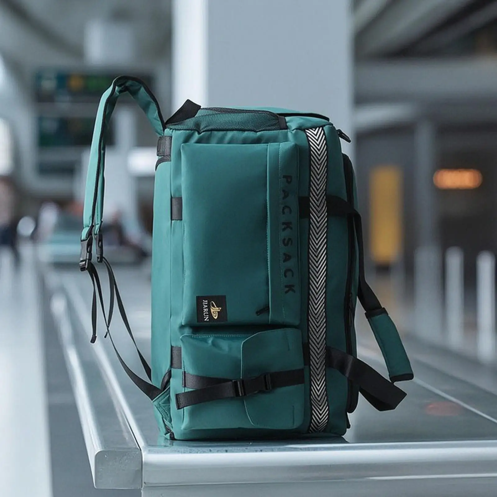 Multi Pocket Sports P Bag with Carry Handles and Backpack Straps for Daily Commute Active Lifestyle