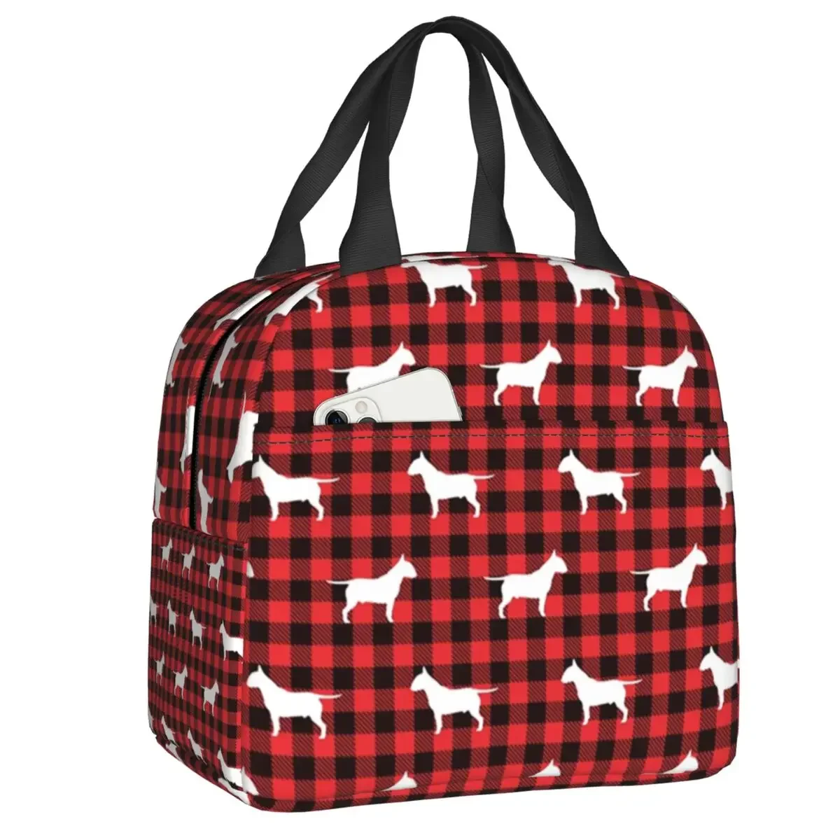 English Bull Terrier Thermal Insulated Lunch Bags Women Animal Pet Puppy Resuable Lunch Container Multifunction Food Box