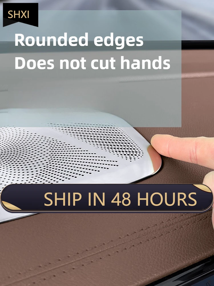 Good Quality New For Geely Monjaro Xingyue L KX11 2025 Dashboard Loudspeaker Cover Stainless Steel Full Protective Cover Auto St