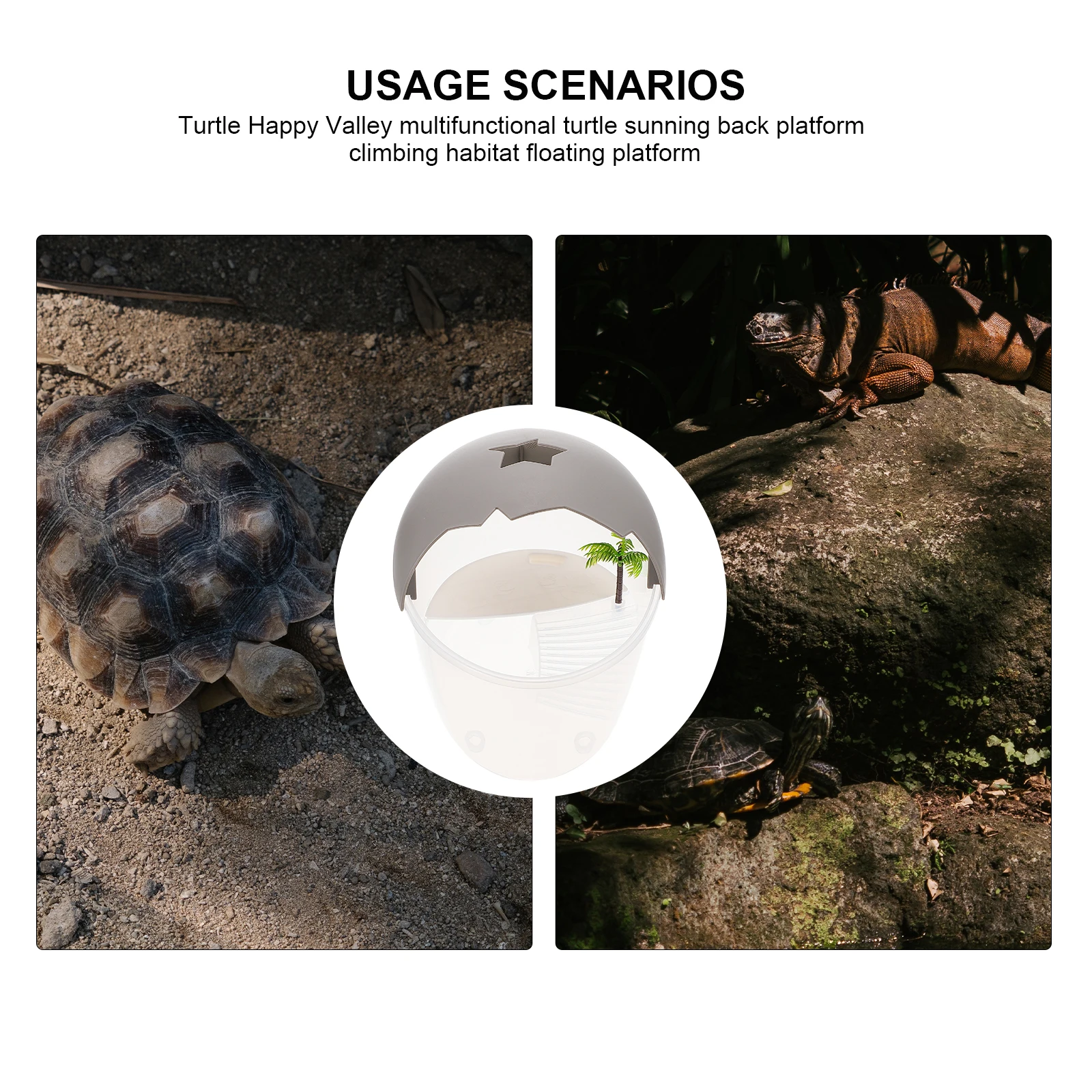 

Turtle Terrace Basking Platform Large Reptile Habitat Accessories Elevated Loft Area Tank Aquatic Terrarium