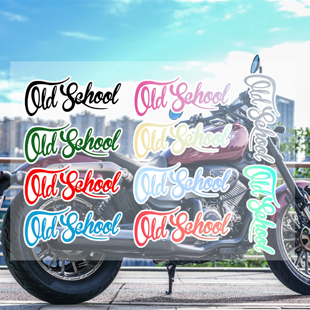 Old School Japanese Motorcycle Sticker Suitable For Motorcycle Body Reflective Car Sticker Helmet Decal