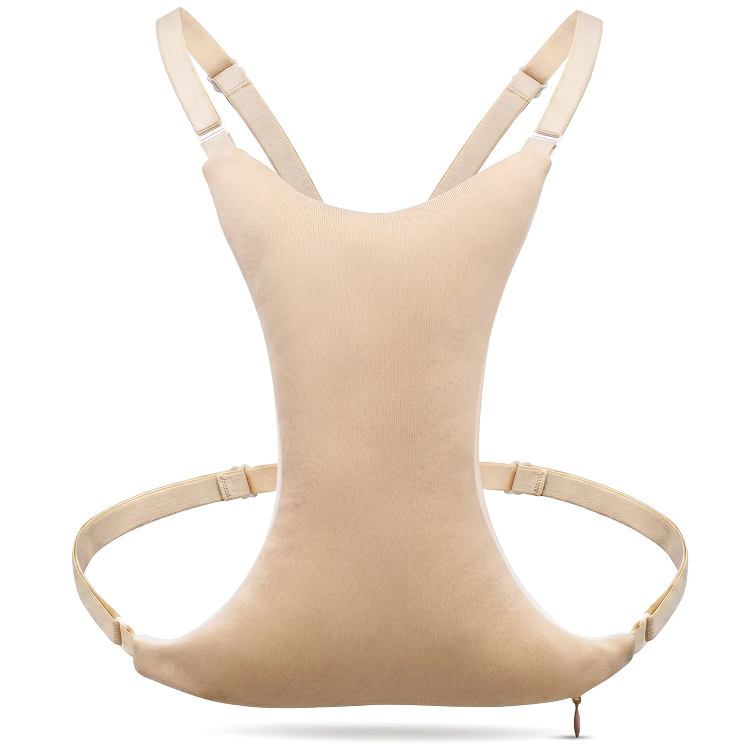 Adjustable Strap Leak-proof TPU Coated Castor Oil Breast Pillow Reusable Anti-Wrinkle Side-Sleep Breast 