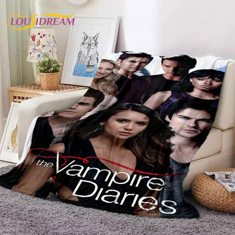 The Vampire Diaries Damon Salvatore Soft Flannel Blanket for Beds Bedroom Sofa Picnic,Throw Blanket for Outdoor Leisure Nap Gift