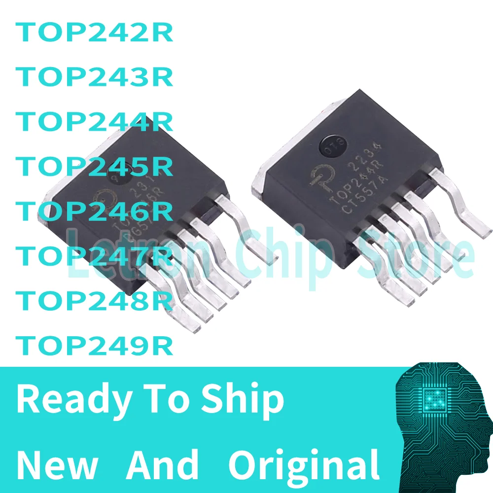 5pcs New Original TOP242R TOP243R TOP244R TOP245R TOP246R TOP247R TOP248R TOP249R TOP250R Power Chip