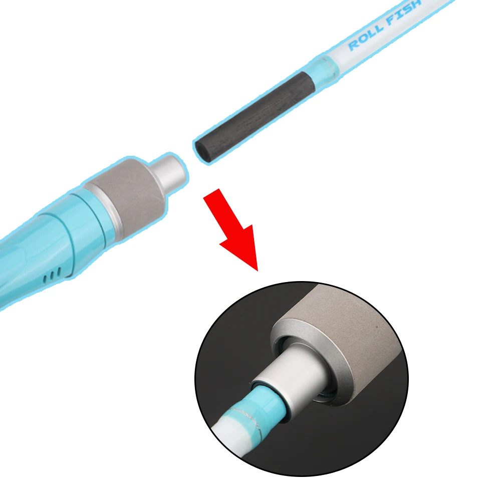 ROLLFISH التيتانيوم تلميح الأخطبوط الحبار الحبار ألياف الكربون الصب الصيد رود المياه المالحة قارب ضوء سريع القفز قضيب 5.74FT #4