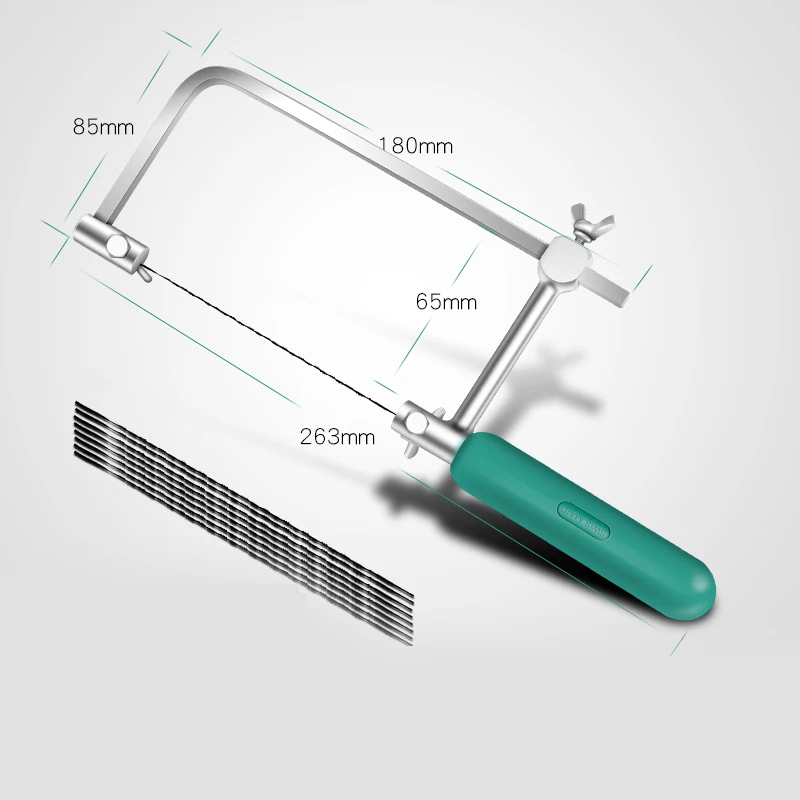

Стальная пила с деревянной ручкой U-образная пила и набор из 8 пильных полотен, многофункциональные режущие инструменты для деревообработки